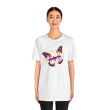 Load image into Gallery viewer, Bubbi Radio Butterfly Unisex Jersey Short Sleeve Tee