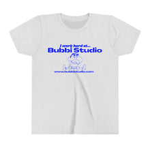 Load image into Gallery viewer, I Work Hard at Bubbi Studio Baby Tee