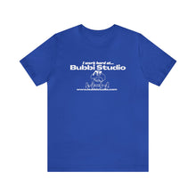 Load image into Gallery viewer, I Work Hard at Bubbi Studio Unisex Jersey Short Sleeve Tee
