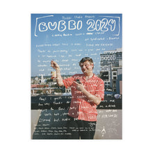 Load image into Gallery viewer, Bubbi 2024 at Syndicated Postet. Graham with the PAWG wine bottle. Postcard.