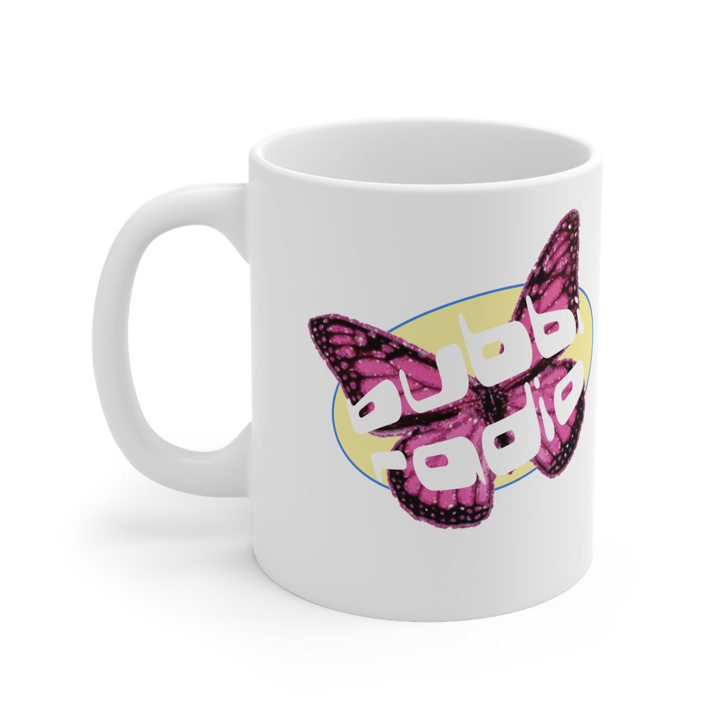 Bubbi Radio Butterfly Ceramic Mug 11oz